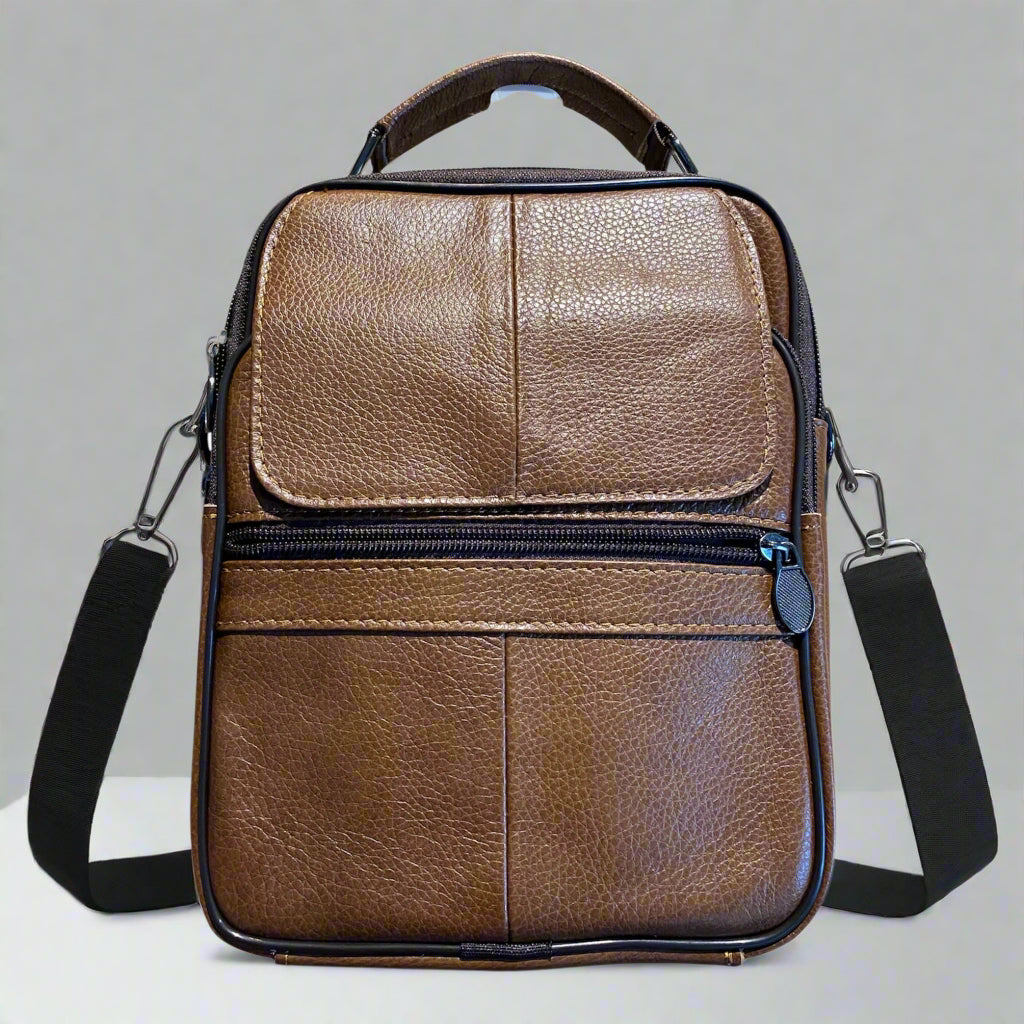 The Gentleman’s Carry-Structured Men’s Leather Bag
