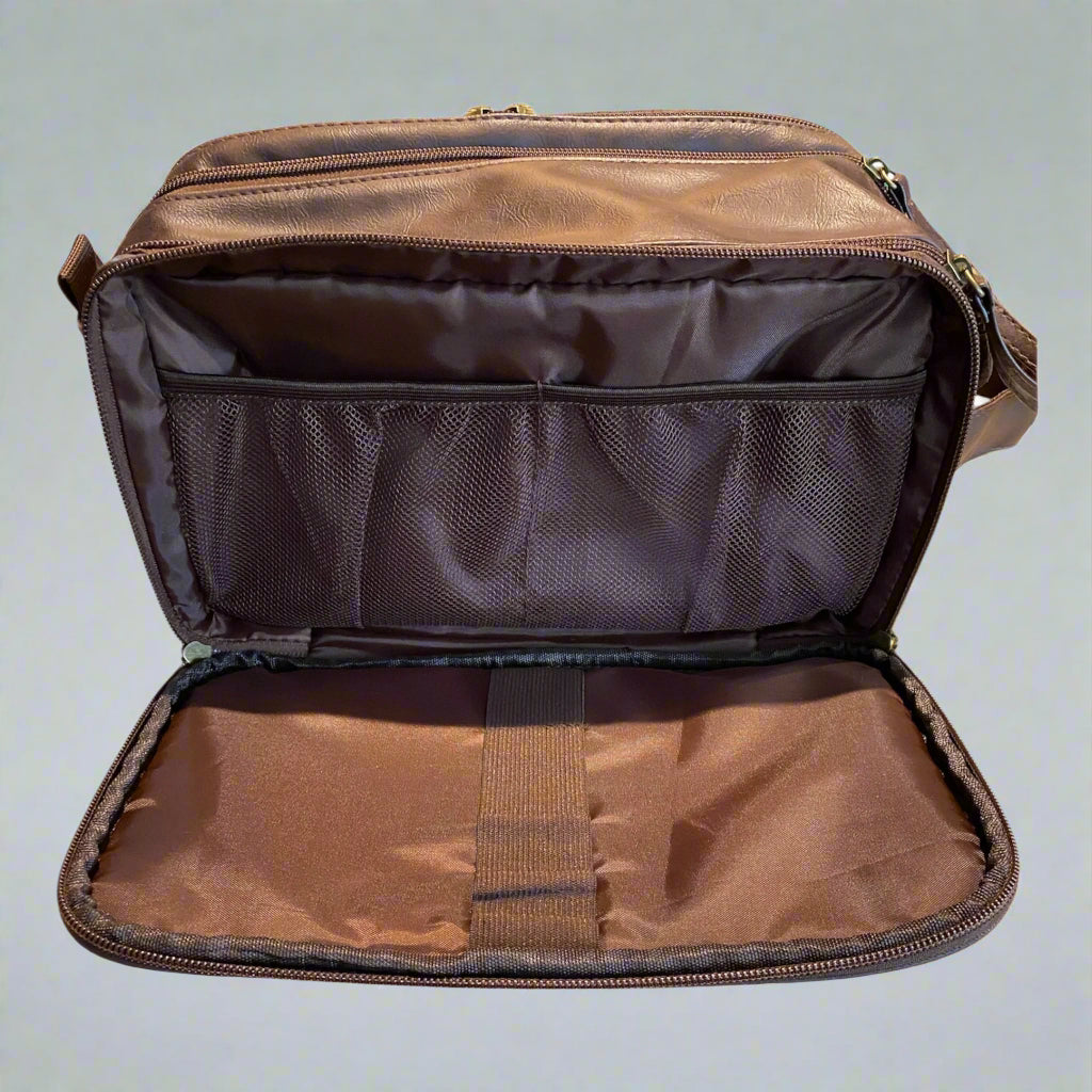Men's PU Leather Travel Toiletry Bag