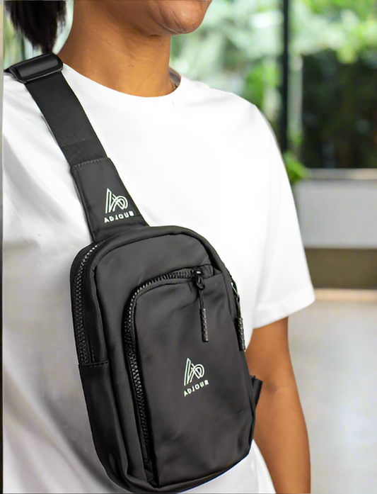 Nylon Crossbody Bag with Adjustable Shoulder Strap