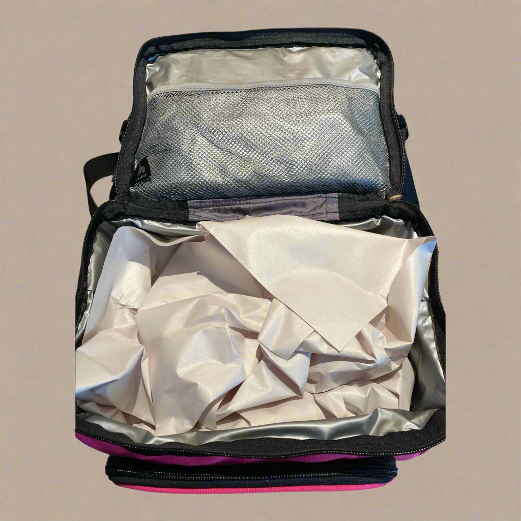 Medium 2-Compartment Lunch Tote with Padded Handle & Straps