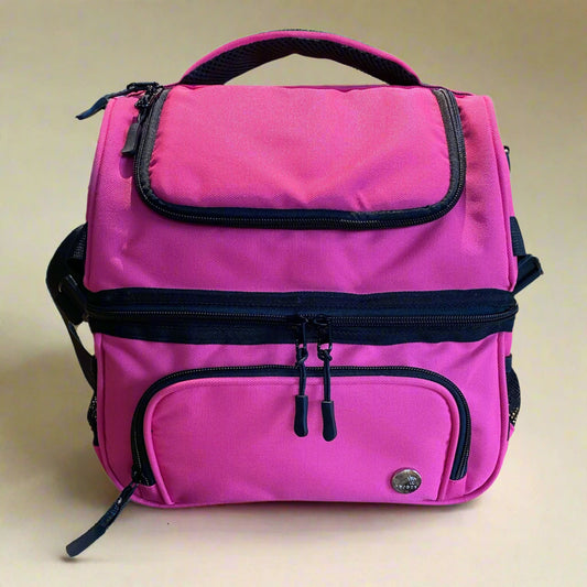 Medium 2-Compartment Lunch Tote with Padded Handle & Straps