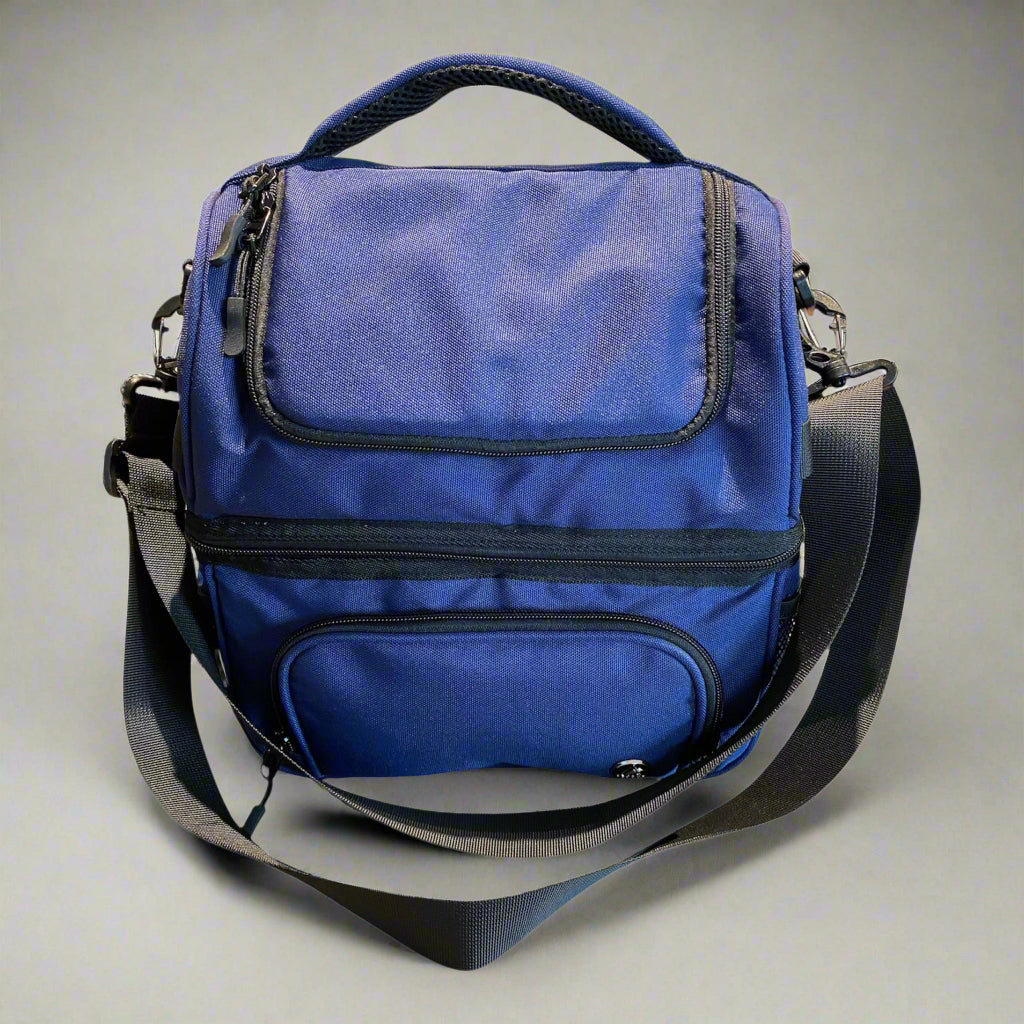 Medium 2-Compartment Lunch Tote with Padded Handle & Straps